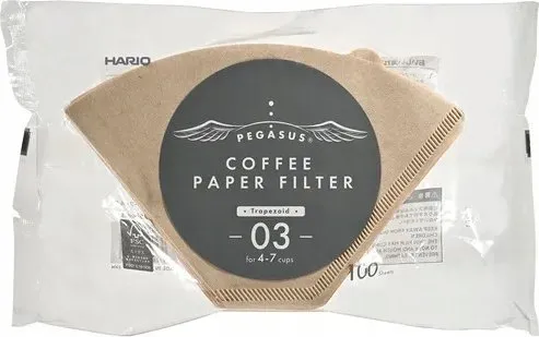 Hario filterpapir brune PEGASUS 03 – 100 stk