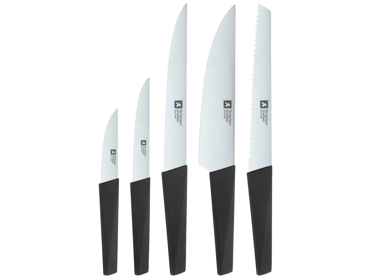 Richardson Sheffield knife set + holder Edge (5-piece)