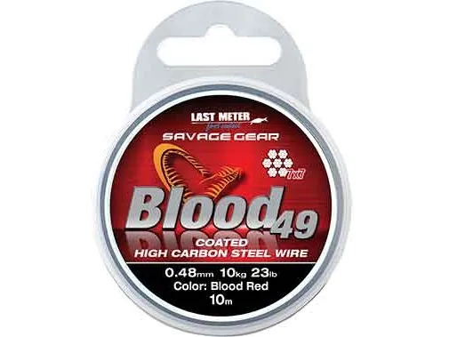 SG Blood49 0.48mm 11kg 24lbCoated Red 10m