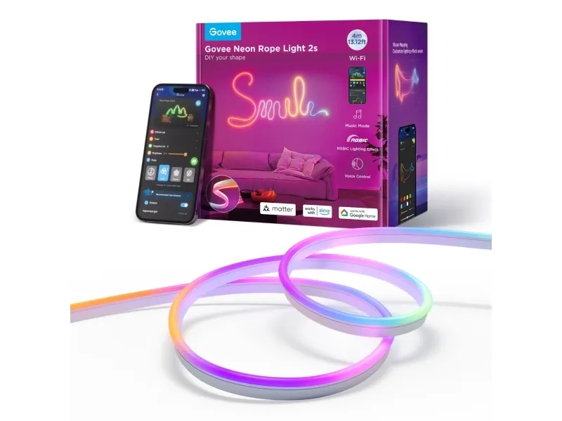 Supply Govee - Neonstripe, 4 meter, hvit materie