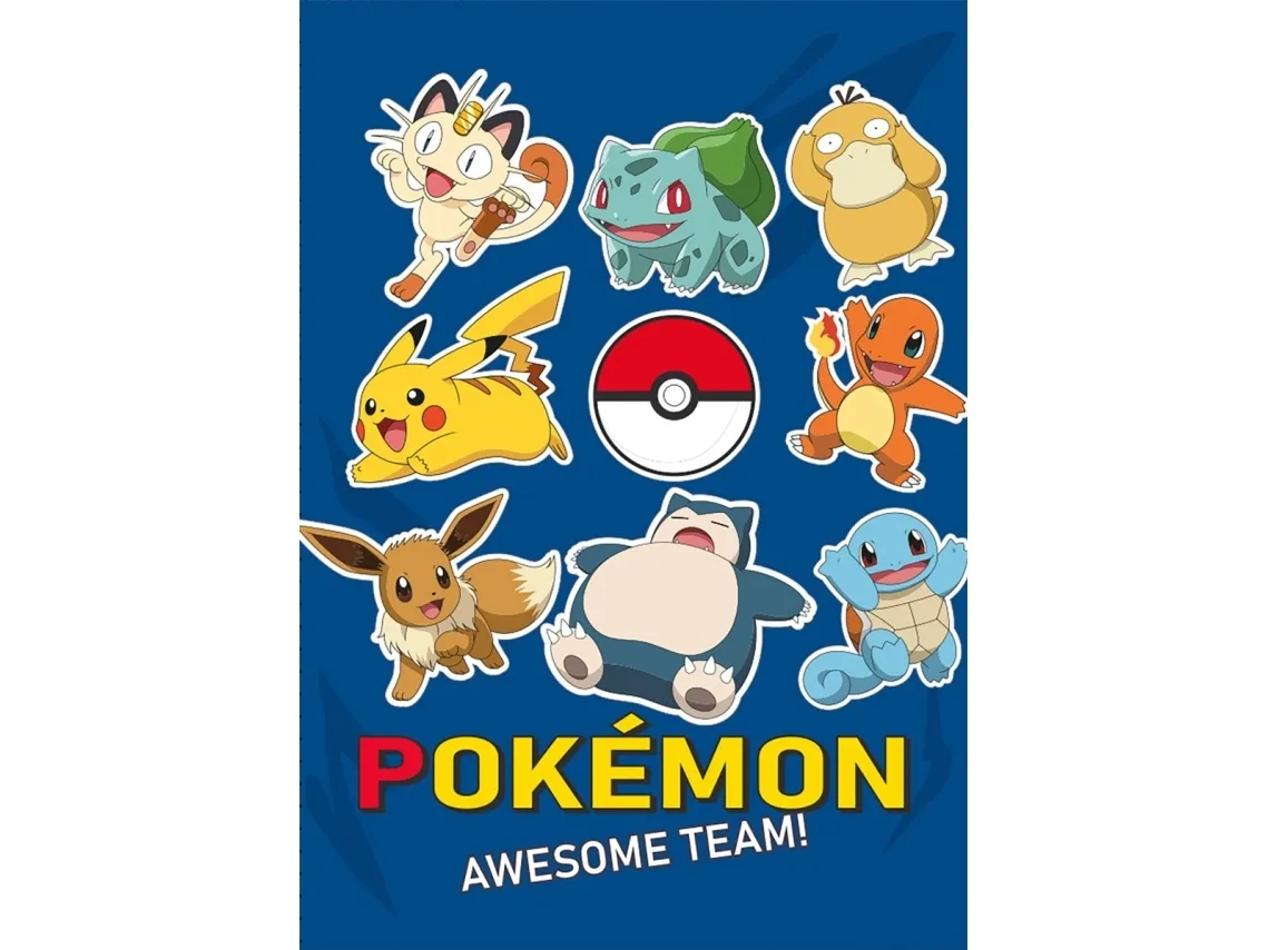 Nintendo Fleece teppe 100x140 Pokemon mėlyna Faro