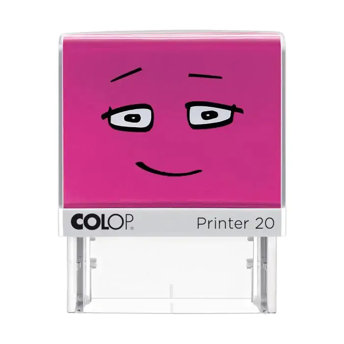 Colop 164825, Blekkgjør seg selv, Budskap stempel, 38 x 14 mm, Rosa, 1 stykker, REACH