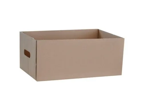 Papkasse med hank 380x245x165 mm - (bundt á 20 stk.)