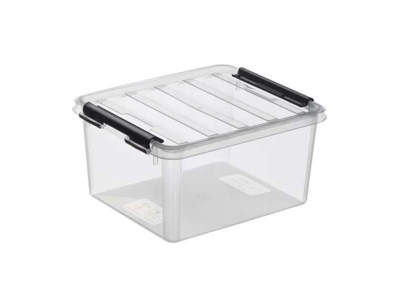 Plastkasse SmartStore, transparent 2L med låg , 210mm x 170mm x 110mm - (10 stk.)