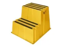 TWINCO TWIN 6700 - Safety step - 2 trinn - arbeidshøyde: 0.5 m - polyetylen med høy tetthet - gul