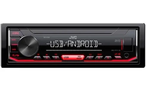 JVC KD-X162, Sort, 1 DIN, 200 W, 4.1 kanaler, 50 W, 20 - 20000 Hz