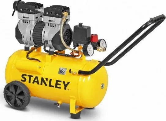 STANLEY oljefri kompressor 24L/1,3KM/8BR 150 l/min - støysvak