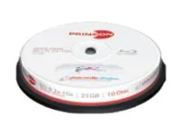 Primeon photo-on-disc ultragloss - 10 x BD-R - 25 GB 10x - fotoskrivbar overflate - spindel