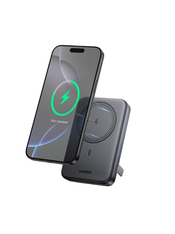 UGREEN 10000mAh Magnetic Wireless Power Bank 20W PD USB-C Input/Output 7.5W Wireless Charging Nødlader - 10000 mAh