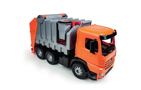 Lena GIGA TRUCKS Garbage truck Arocs, Søppelbil, Garbage truck, 3 år, Plast, Grå, Oransje