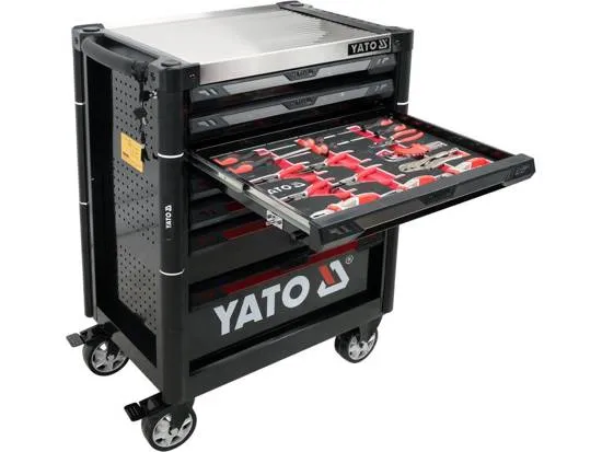 YATO servicetaske 7 skuffer + 157 verktøy