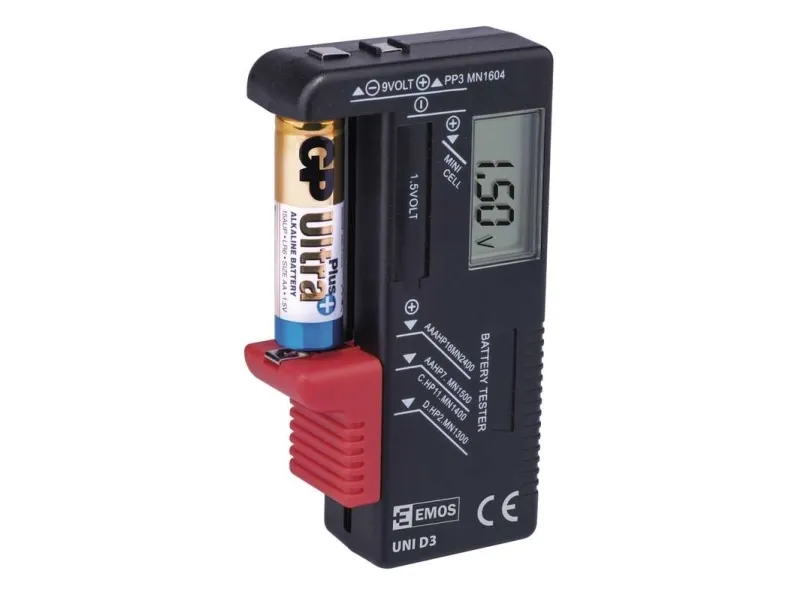 Emos 2203003000, 9v, AA, AAA, C, D, Sort
