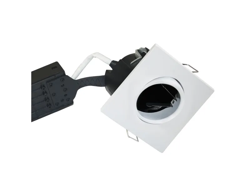Uni Install downlight, uden lyskilde, hvid, firkantet