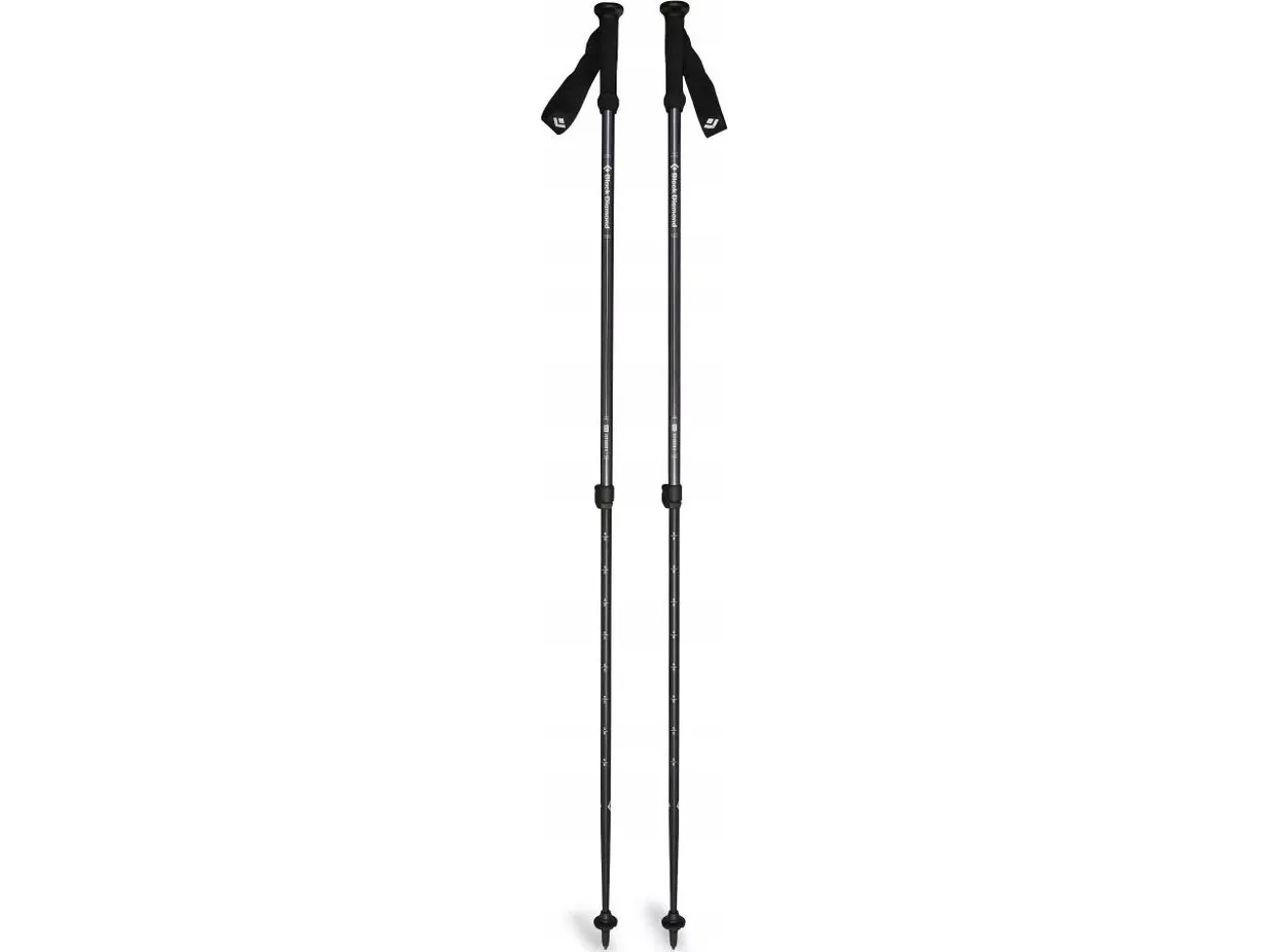 Black Diamond trekkingstaver Explorer 2, treningsutstyr (Black, 1 par, 100 til 140 cm)