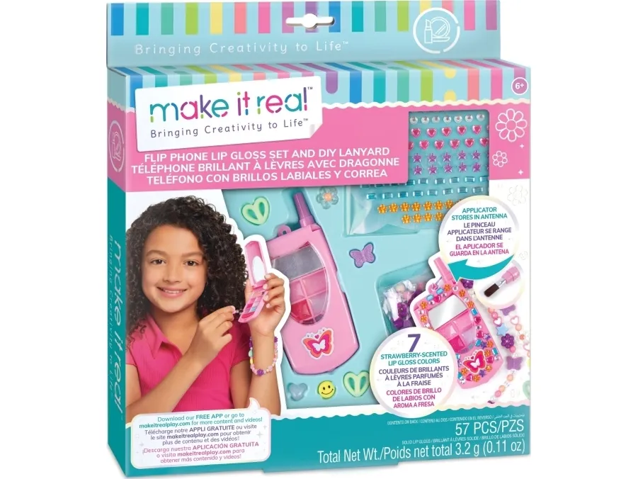 GJØR DET EKTE Kreativt sett med lipgloss &ldquo Telefon&rdquo