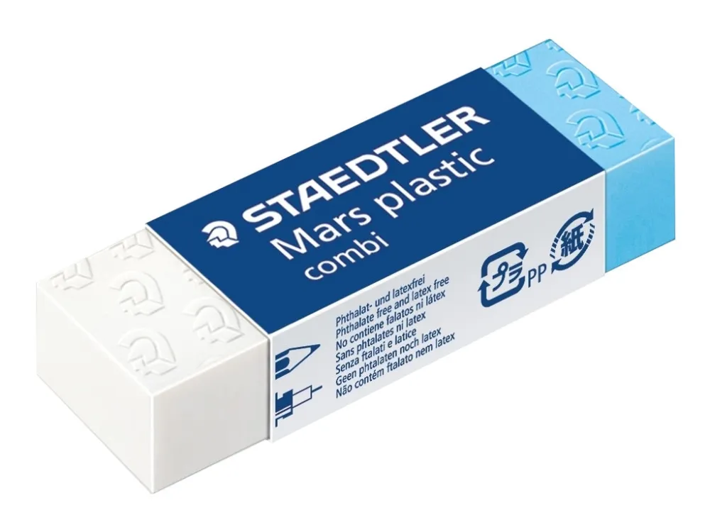 STAEDTLER Mars plastic combi - Viskelær - 6.5 x 2.3 x 1.3 cm