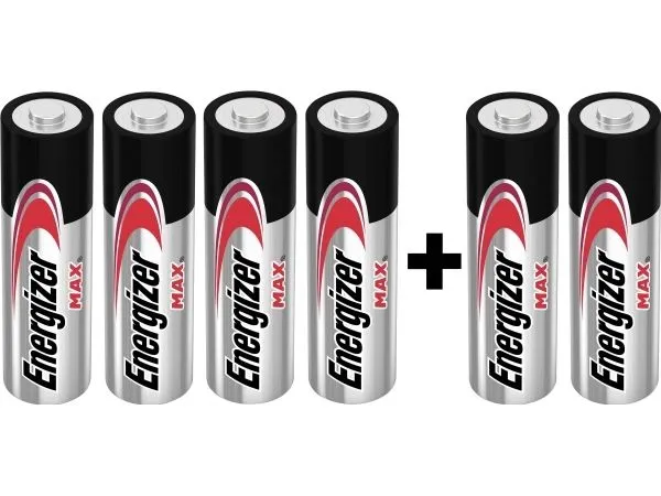 Energizer Max 4+2 AA batteri Alkali-mangan 1,5 V 6 stk