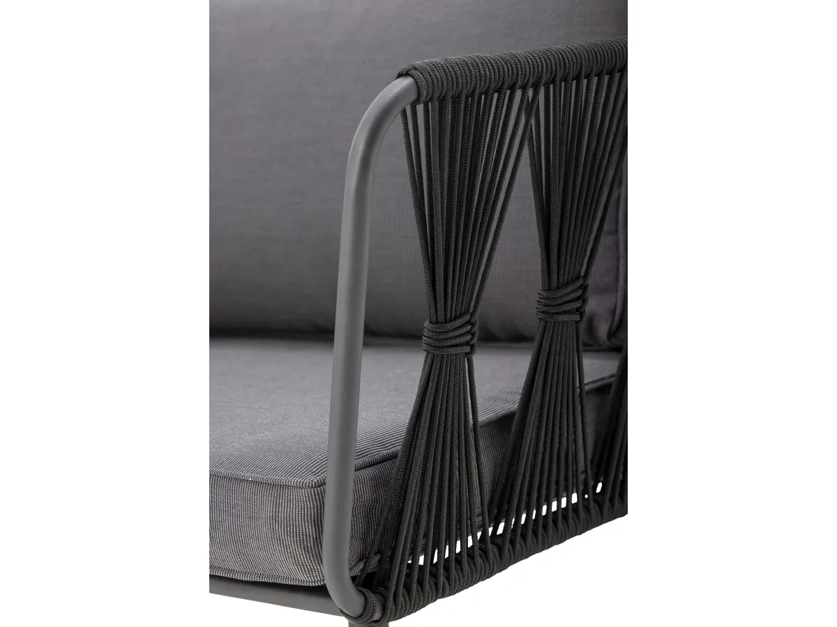 Bloomingville Pavone sofa, svart, metall