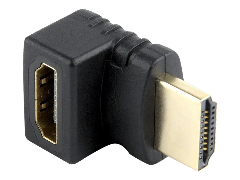 Cablexpert A-HDMI270-FML - HDMI-adapter - HDMI hann rett til HDMI hunn vinklet