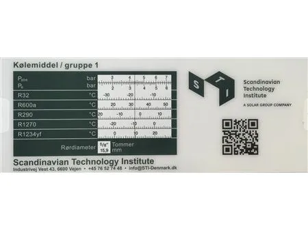 Csslr kølemiddel stok for gruppe 1 og 2 med R32 og R1234yf
