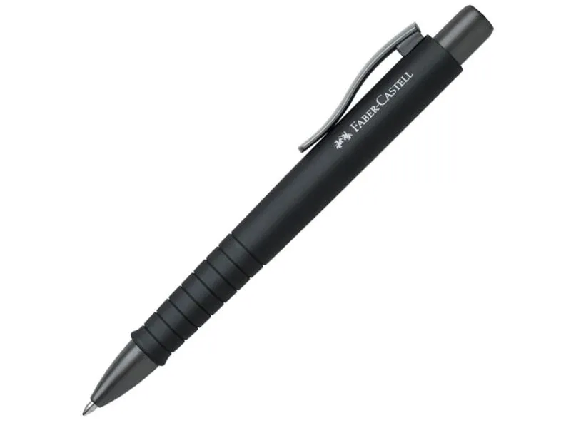 Faber-Castell 241194, Klips, Uttrykkbar kulepenn med hengefeste, Gjenfyllbar, Blå, 1 stykker, Ekstra fet