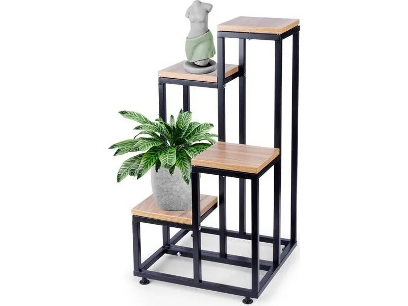 Vilde blomsterholder i metall 4 nivåer 69 cm