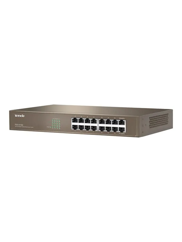 Tenda TEG1016D - switch - 16 ports - unmanaged - rack-mountable