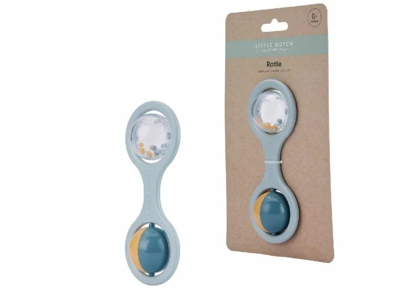 Little Dutch Ball Rattle Blue