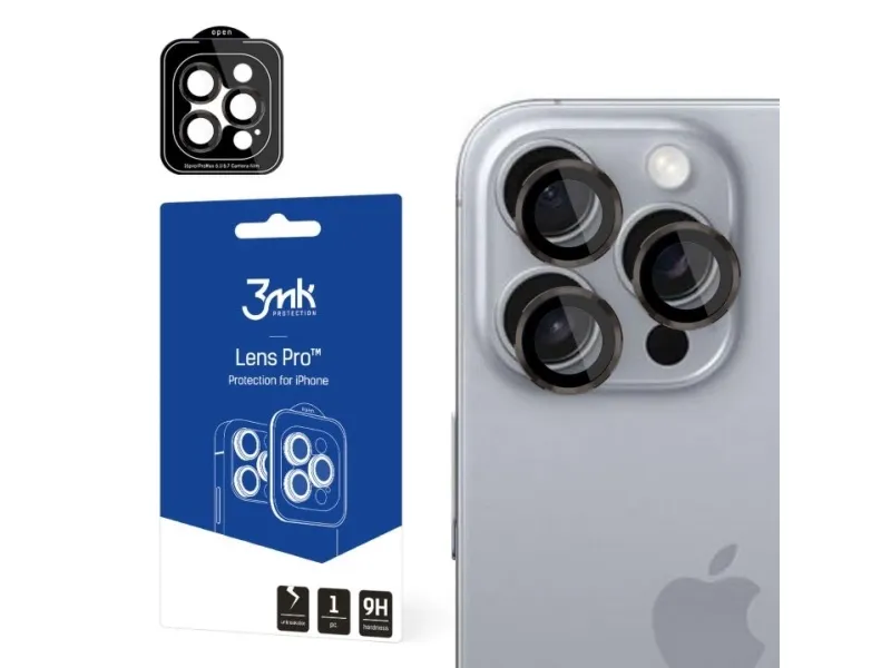 3mk Lens Protection Pro Camera Cover with Titanium Frame for iPhone 16 Pro / 16 Pro Max