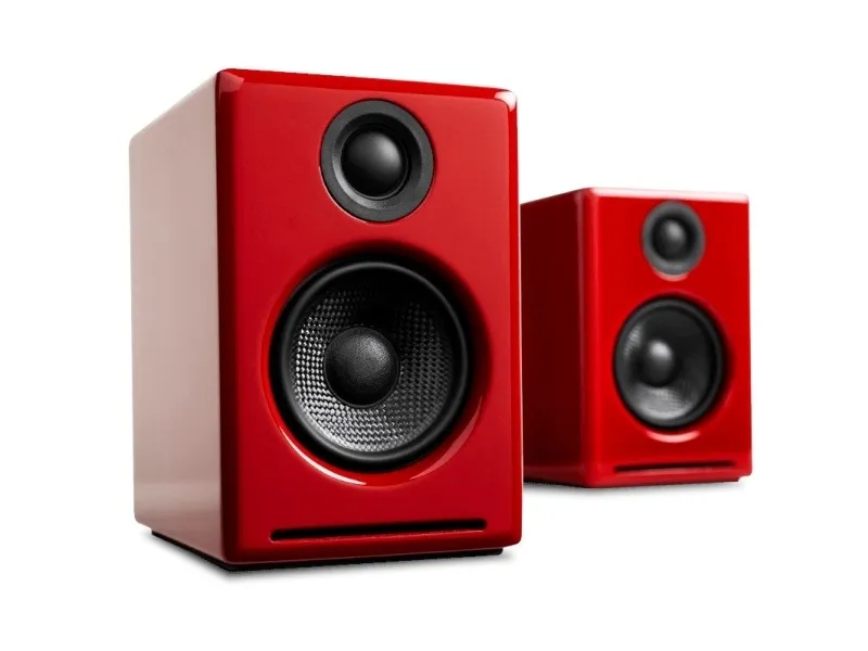 Audioengine trådløse høyttalere a2+bt rød