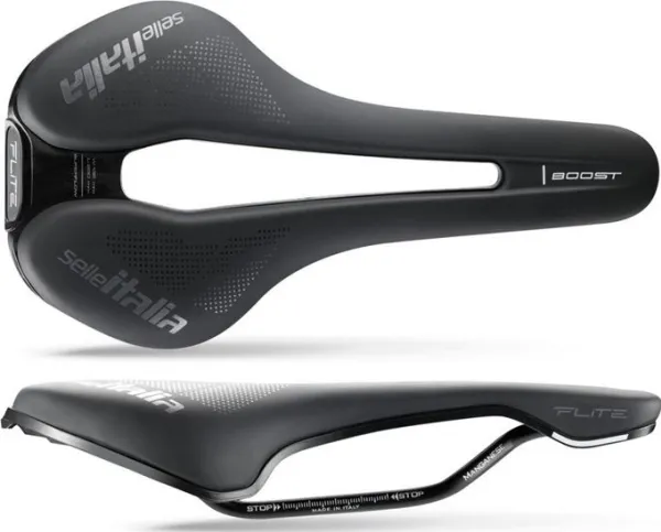 Selle Italia Flite Boost Superflow TM S3 sete – manganrør 7, soft-tek, svart (NY)