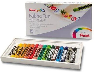PENTEL Fabric Pastels kritt 15 farger