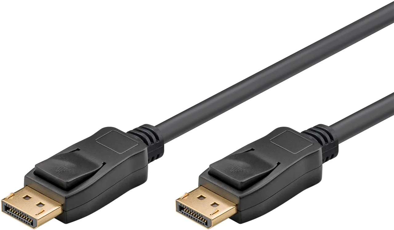 Goobay 74778, 2 m, DisplayPort, DisplayPort, Hankjønn, Hankjønn, 7680 x 4320 piksler