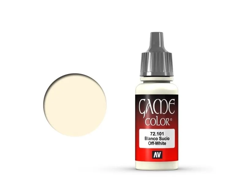 Vallejo 72.101, Hvit, Acryl maling, Væske, 17 ml, 1 stykker