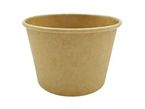 Papbæger Soup-To-Go 25 cl 8 oz Ø96x60 mm kraft/PE Brun,50 stk/ps - (50 stk.)