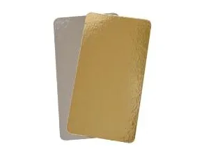 Kagepap 130x240 mm 800 gr Sølv/Guld,100 stk/krt