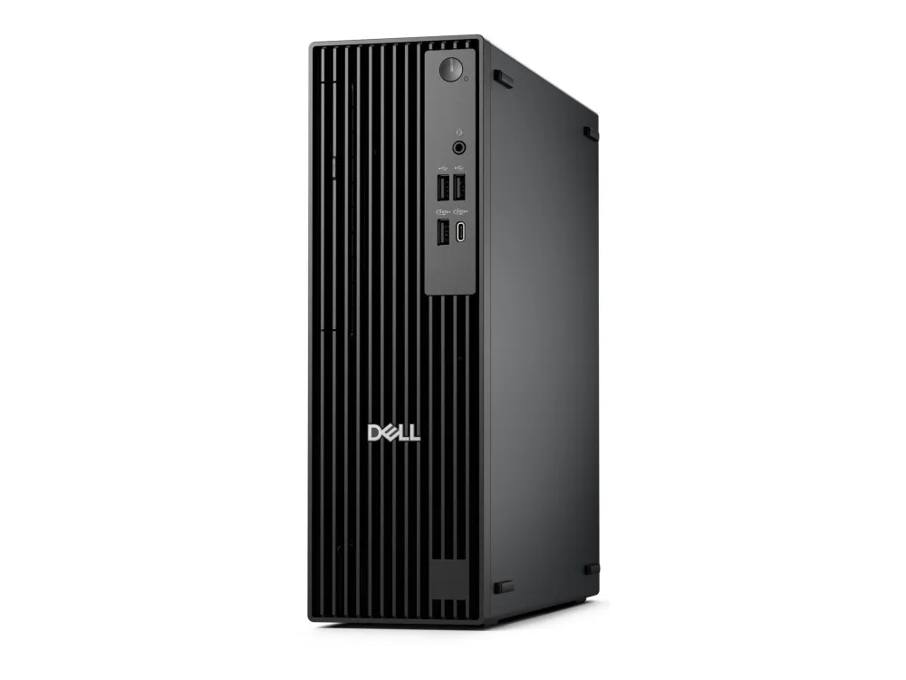 Dell Pro Slim QCS1250 - Slim desktop Core Ultra 7 265 / inntil 5.3 GHz - RAM 16 GB - SSD 512 GB - NVMe, TLC - Intel Graphics - Gigabit Ethernet - Win 11 Pro - monitor: ingen - svart - med 3-års Dell ProSupport