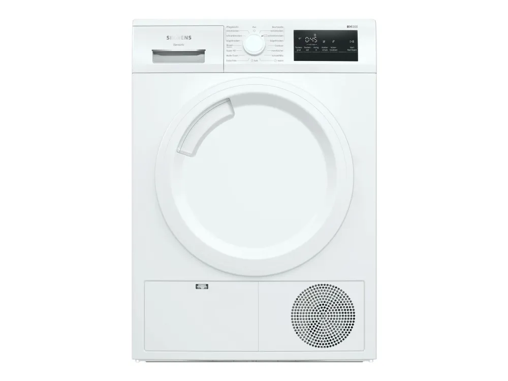 Siemens iQ300 WT43HV03 - Tørker - høyde: 85 cm - frontileggelse - hvit