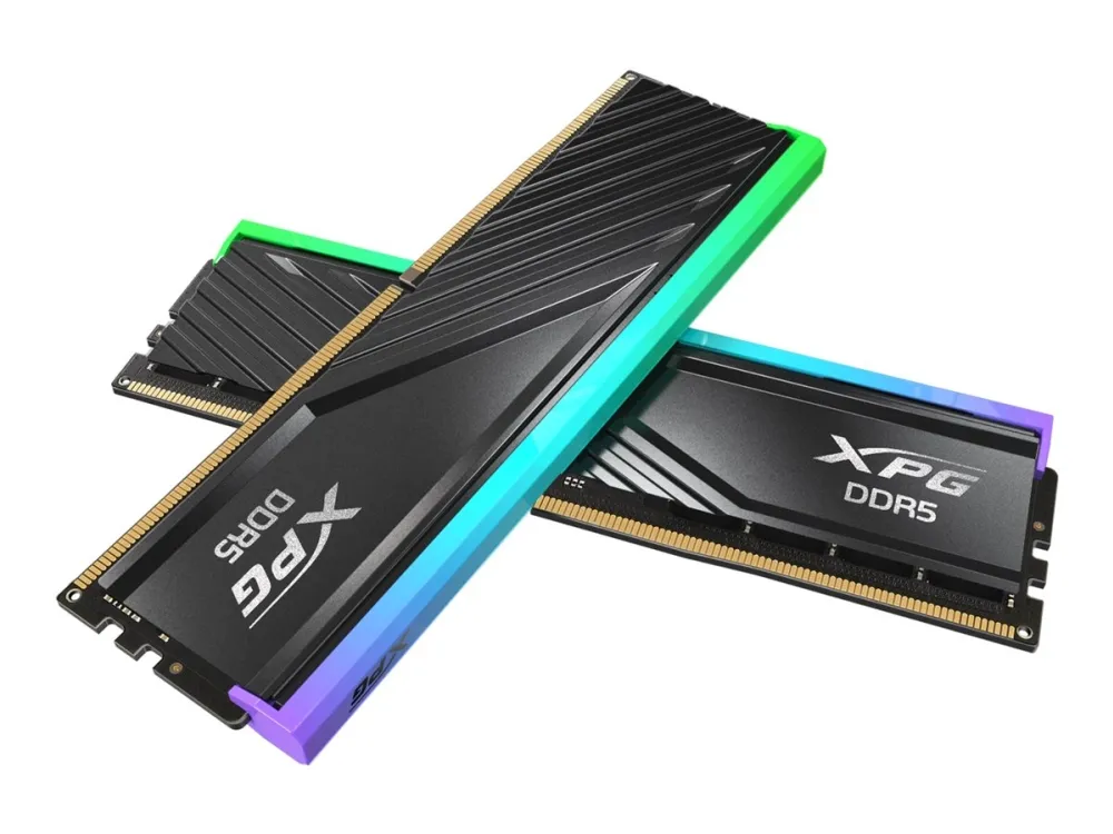 XPG LANCER BLADE RGB DDR5, 16 GB, 2 x 8 GB, DDR5, 5600 MHz, 288-pin DIMM, Sort