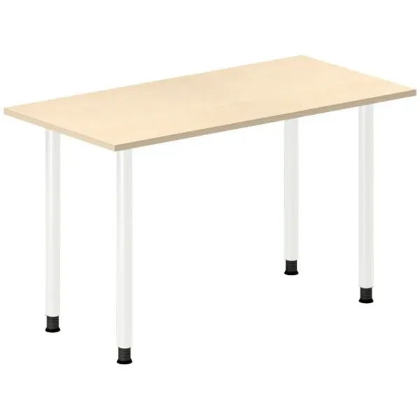 Skrivebord DNA, Birk 1200x600 mm I-ben/Hvid