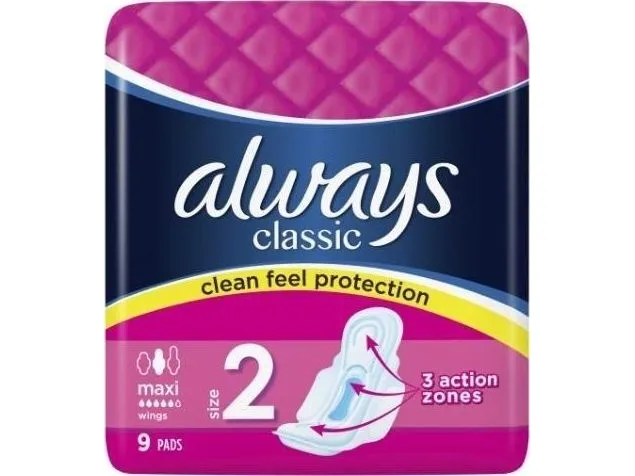 Always Classic Maxi sanitary pads 9 pcs.