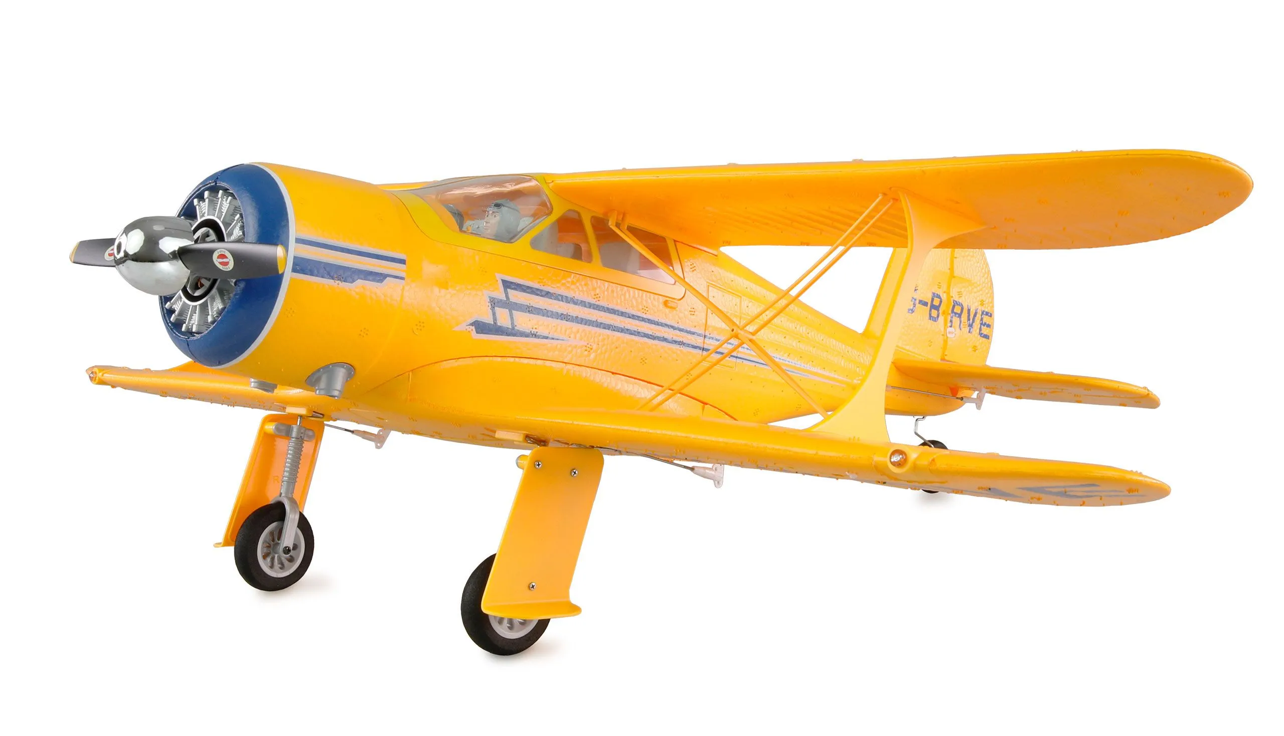 Amewi motorisert fly AMXflight Beech D17s Yellow 3D 6G RTF (24144)