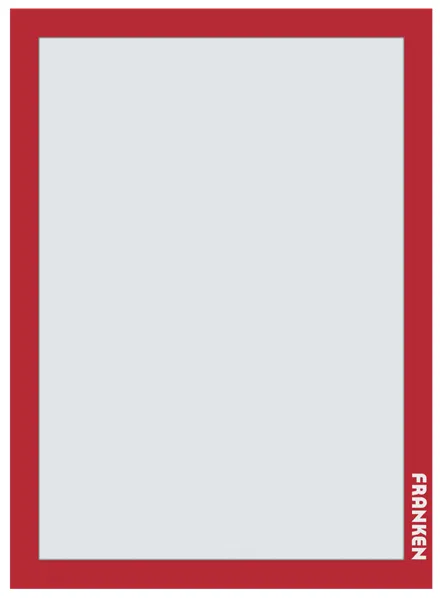 Franken AR14012, Whiteboard-ramme, Rød, A4, Vegg, 2 mm, 327 mm
