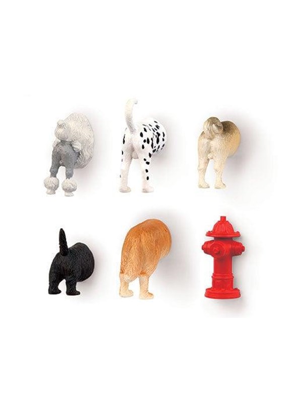 Kikkerland - Dog Butt Magnets 6 Per Set
