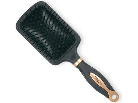 Top Choice Exclusive rektangulær hårbørste gull/svart 62124-02