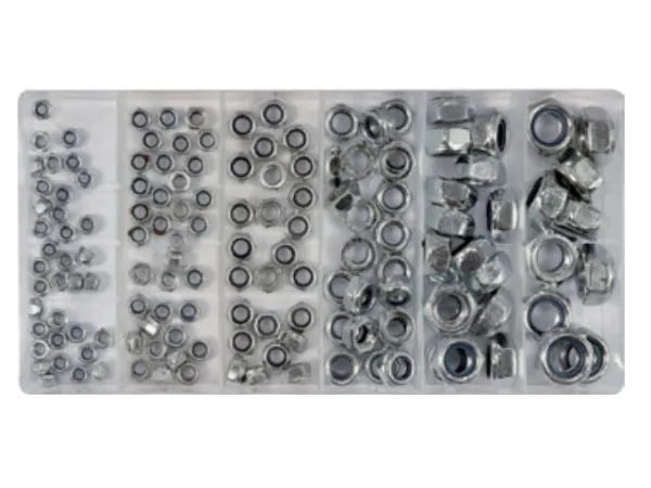Yato yt-06774 sortiment selvskjærende/låsemutre 146 deler