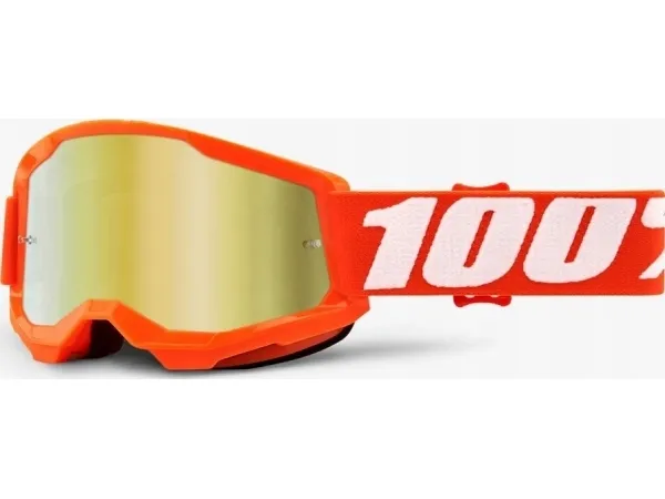 100% briller 100% STRATA 2 JUNIOR ORANGE (Anti-Fog, LT 28% +/-5%) (NY)