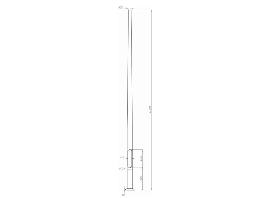 ROSA Aluminiumsstang SAL-4/B60 (42102)