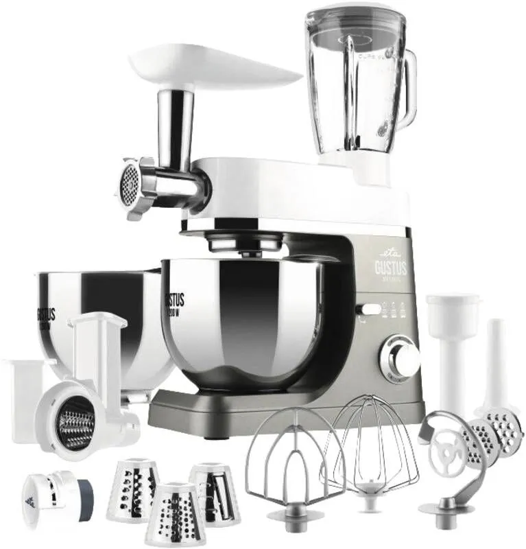 Eta planetarisk robot GUSTUS MAXIMUS IV PLANETAROBOT 1200W (2 x 5,5L BOWL. 3 BLANDERE, BLENDER, MASKIN, SKJØTER)