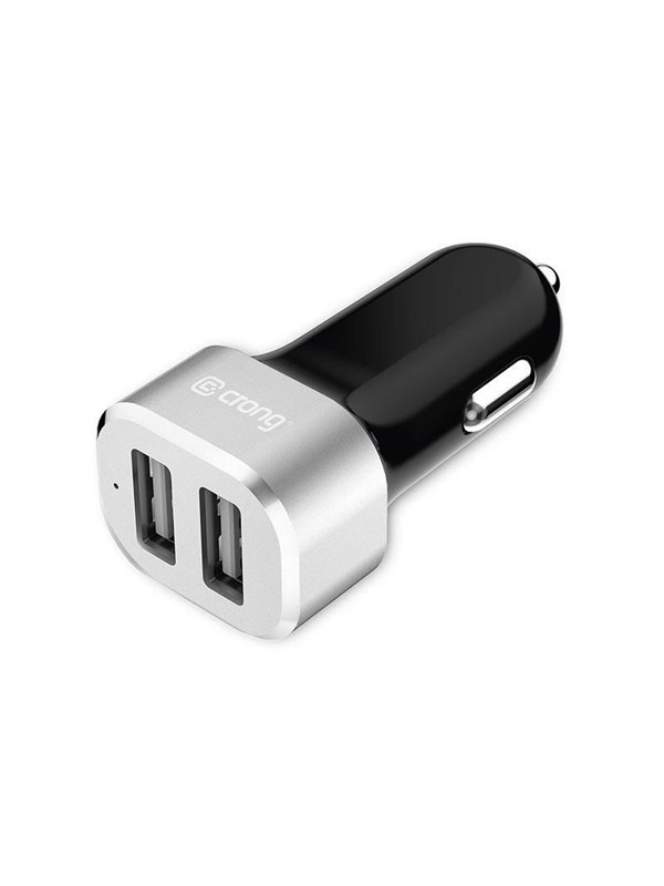 CRONG Power Car Charger 24W - Car charger 2xUSB 2.4A - aluminum